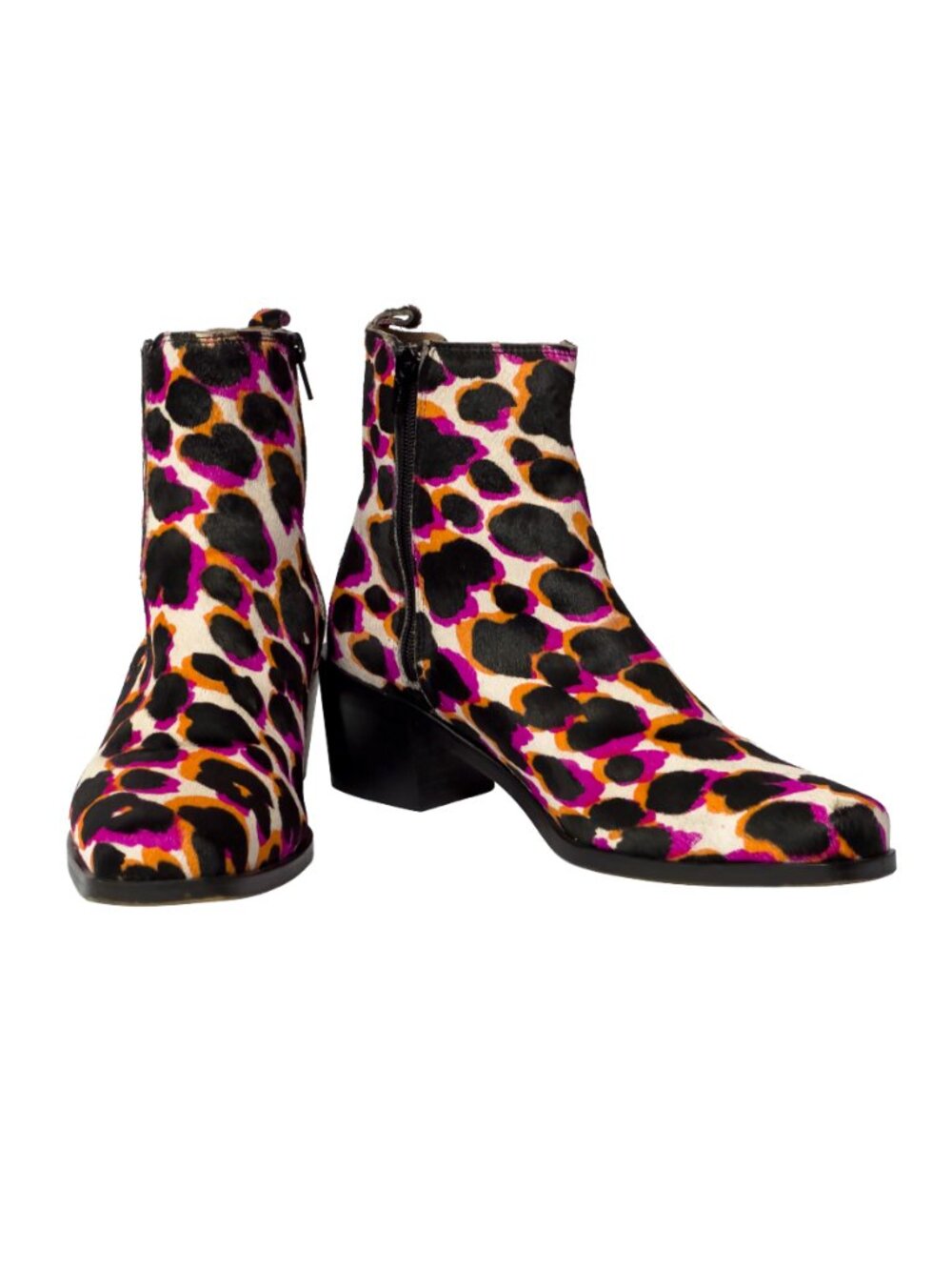 INTENTIONALLY BLANK Women's Leopard Print Ankle Boot Size 37